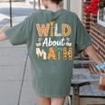 Wild About Math Cute Teacher Student Math Club Women's Comfort Colors T-Shirt Back Print Moss Wild About Math Cute Teacher Student Math Club Women's Comfort Colors T-Shirt Back Print Moss