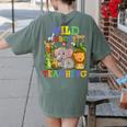 Wild About Teaching Safari Jungle School Teacher Women's Comfort Colors T-Shirt Back Print Moss Wild About Teaching Safari Jungle School Teacher Women's Comfort Colors T-Shirt Back Print Moss