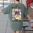 Women Halloween The Teacher Tour Ghosts Pencil Pumpkins Women's Comfort Colors T-Shirt Back Print Moss Women Halloween The Teacher Tour Ghosts Pencil Pumpkins Women's Comfort Colors T-Shirt Back Print Moss
