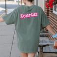 Women Retro Pink Scientist Science Teacher Back To School Women's Comfort Colors T-Shirt Back Print Moss Women Retro Pink Scientist Science Teacher Back To School Women's Comfort Colors T-Shirt Back Print Moss