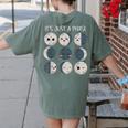 Women Science Teacher Moon Phases Scientist Back To School Women's Comfort Colors T-Shirt Back Print Moss Women Science Teacher Moon Phases Scientist Back To School Women's Comfort Colors T-Shirt Back Print Moss