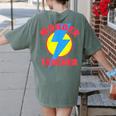 Wonder Teacher Teacher Halloween Tshirt Women's Comfort Colors T-Shirt Back Print Moss Wonder Teacher Teacher Halloween Tshirt Women's Comfort Colors T-Shirt Back Print Moss