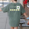 I Am Working For Christmas Break Special Education Teacher Women's Comfort Colors T-Shirt Back Print Moss