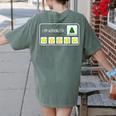I Am Working For Christmas Break Teacher Christmas Women's Comfort Colors T-Shirt Back Print Moss