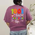 100 Days Of Living That 2nd Grade Life Boy Girl Teacher Women's Comfort Colors T-Shirt Back Print Berry 100 Days Of Living That 2nd Grade Life Boy Girl Teacher Women's Comfort Colors T-Shirt Back Print Berry