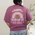 100th Day Of 2nd Grade 100 Days Of School Teacher Women's Comfort Colors T-Shirt Back Print Berry 100th Day Of 2nd Grade 100 Days Of School Teacher Women's Comfort Colors T-Shirt Back Print Berry