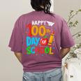 100th Day Of School Teachers Kids Happy 100 Days Women's Comfort Colors T-Shirt Back Print Berry