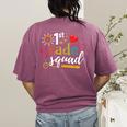 1st First Grade Squad Student Teacher Back To School Women's Comfort Colors T-Shirt Back Print Berry 1st First Grade Squad Student Teacher Back To School Women's Comfort Colors T-Shirt Back Print Berry