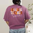 2nd Grade Teacher Squad Cute Women Groovy Fall Autumn Lovers Women's Comfort Colors T-Shirt Back Print Berry 2nd Grade Teacher Squad Cute Women Groovy Fall Autumn Lovers Women's Comfort Colors T-Shirt Back Print Berry