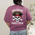 3rd Grade Pirate Crew Halloween Costume Student Teacher Women's Comfort Colors T-Shirt Back Print Berry