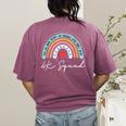4K Squad Crew Team Teacher Kindergarten Kinder Elementary Women's Comfort Colors T-Shirt Back Print Berry 4K Squad Crew Team Teacher Kindergarten Kinder Elementary Women's Comfort Colors T-Shirt Back Print Berry