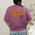 4th Grade Back To School Fourth Grade Dream Team Teacher Women's Comfort Colors T-Shirt Back Print Berry