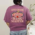 4th Grade Ringmaster Shirt 4th Grade Teacher Shirts Teacher Men Women Kids Women's Comfort Colors T-Shirt Back Print Berry