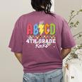 4th Grade Rocks ABCD Back To School Rock Teachers Women's Comfort Colors T-Shirt Back Print Berry 4th Grade Rocks ABCD Back To School Rock Teachers Women's Comfort Colors T-Shirt Back Print Berry