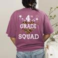 4th Grade Squad Star Team Leopard Teacher Crew Student Men Women Girls Kids Women's Comfort Colors T-Shirt Back Print Berry 4th Grade Squad Star Team Leopard Teacher Crew Student Men Women Girls Kids Women's Comfort Colors T-Shirt Back Print Berry