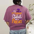 My 4th Grade Students Are a Treat Teacher Halloween Witch For Men Women Kids Women's Comfort Colors T-Shirt Back Print Berry My 4th Grade Students Are a Treat Teacher Halloween Witch For Men Women Kids Women's Comfort Colors T-Shirt Back Print Berry