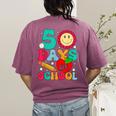 50 Days Of School Teacher Happy 50th Day Of School Kids Women's Comfort Colors T-Shirt Back Print Berry 50 Days Of School Teacher Happy 50th Day Of School Kids Women's Comfort Colors T-Shirt Back Print Berry
