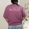 And 5678 Dance Music Teacher Dance Instructor Dancing Women's Comfort Colors T-Shirt Back Print Berry And 5678 Dance Music Teacher Dance Instructor Dancing Women's Comfort Colors T-Shirt Back Print Berry