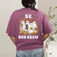 5K Boo Crew Halloween Teacher K5 Floral Ghost Trick Or Teach Women's Comfort Colors T-Shirt Back Print Berry 5K Boo Crew Halloween Teacher K5 Floral Ghost Trick Or Teach Women's Comfort Colors T-Shirt Back Print Berry