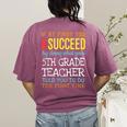 5th Grade Teacher Appreciation Women's Comfort Colors T-Shirt Back Print Berry 5th Grade Teacher Appreciation Women's Comfort Colors T-Shirt Back Print Berry