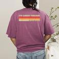 5TH GRADE TEACHER Job Title Profession Birthday Worker Women's Comfort Colors T-Shirt Back Print Berry 5TH GRADE TEACHER Job Title Profession Birthday Worker Women's Comfort Colors T-Shirt Back Print Berry