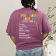 5th Grade Teacher Report Card Appreciation Men Women Women's Comfort Colors T-Shirt Back Print Berry