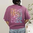 5th Grade Typography Team Fifth Grade Teacher Back To School Women's Comfort Colors T-Shirt Back Print Berry 5th Grade Typography Team Fifth Grade Teacher Back To School Women's Comfort Colors T-Shirt Back Print Berry