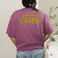 6 7 Leopard Pattern Meme Square Root 4489 Slang Math Teacher Women's Comfort Colors T-Shirt Back Print Berry