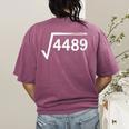 67 Meme Math Teacher Square Root 4489 Women's Comfort Colors T-Shirt Back Print Berry
