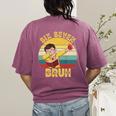 67 Meme Six Seven Bruh Retro Dabbing Teacher School Women's Comfort Colors T-Shirt Back Print Berry