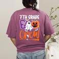 7th Grade Boo Crew Teacher Student Halloween Costume Women's Comfort Colors T-Shirt Back Print Berry 7th Grade Boo Crew Teacher Student Halloween Costume Women's Comfort Colors T-Shirt Back Print Berry