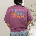 7th Grade Crew The Real Celebrities Of The Hallway Teacher Women's Comfort Colors T-Shirt Back Print Berry 7th Grade Crew The Real Celebrities Of The Hallway Teacher Women's Comfort Colors T-Shirt Back Print Berry