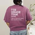7th Grade Team Back To School Teacher Seventh Grade Team Women's Comfort Colors T-Shirt Back Print Berry 7th Grade Team Back To School Teacher Seventh Grade Team Women's Comfort Colors T-Shirt Back Print Berry
