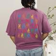 ABC Sign Language Chart Teacher Hand Letter Alphabet ASL Women's Comfort Colors T-Shirt Back Print Berry ABC Sign Language Chart Teacher Hand Letter Alphabet ASL Women's Comfort Colors T-Shirt Back Print Berry