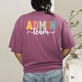 Admin Team Back To School Teachers Students Admin Squad Women's Comfort Colors T-Shirt Back Print Berry Admin Team Back To School Teachers Students Admin Squad Women's Comfort Colors T-Shirt Back Print Berry