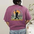 Adventure Awaits Bigfoot Teacher Kindergarten Back To School Women's Comfort Colors T-Shirt Back Print Berry Adventure Awaits Bigfoot Teacher Kindergarten Back To School Women's Comfort Colors T-Shirt Back Print Berry