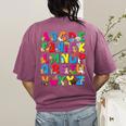 Alphabet Animals ABCs Zoo Kids Boys Girls Teacher Women's Comfort Colors T-Shirt Back Print Berry