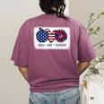 American Flag Teach Love Freedom Preschool Teacher 4th July Women's Comfort Colors T-Shirt Back Print Berry American Flag Teach Love Freedom Preschool Teacher 4th July Women's Comfort Colors T-Shirt Back Print Berry