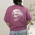 American History Frederick Douglass Teacher Women's Comfort Colors T-Shirt Back Print Berry
