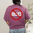 Anti Bullying No Bullies School Teacher Student Kindness Women's Comfort Colors T-Shirt Back Print Berry Anti Bullying No Bullies School Teacher Student Kindness Women's Comfort Colors T-Shirt Back Print Berry