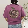 Apple Hearts Teacher Camouflage Clothing School Camo Apple For Men Women Girls Kids Women's Comfort Colors T-Shirt Back Print Berry Apple Hearts Teacher Camouflage Clothing School Camo Apple For Men Women Girls Kids Women's Comfort Colors T-Shirt Back Print Berry