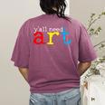 Art Teacher Artists Women's Comfort Colors T-Shirt Back Print Berry Art Teacher Artists Women's Comfort Colors T-Shirt Back Print Berry