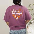 Art Teacher Heart Autumn Thanksgiving Kids Women's Comfort Colors T-Shirt Back Print Berry Art Teacher Heart Autumn Thanksgiving Kids Women's Comfort Colors T-Shirt Back Print Berry