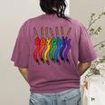 Art Teacher For Women Art Teacher Clothes Women's Comfort Colors T-Shirt Back Print Berry