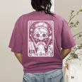 Artist Tarot Card Skeleton Painter Art Teacher Witchy Women's Comfort Colors T-Shirt Back Print Berry Artist Tarot Card Skeleton Painter Art Teacher Witchy Women's Comfort Colors T-Shirt Back Print Berry