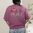 ASL Christmas Buffalo Plaid Teacher American Sign Language Women's Comfort Colors T-Shirt Back Print Berry ASL Christmas Buffalo Plaid Teacher American Sign Language Women's Comfort Colors T-Shirt Back Print Berry
