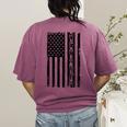 ASL Flag Sign Language Deaf ASL Teacher For Men Women Women's Comfort Colors T-Shirt Back Print Berry