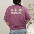 Assistant Principal Back To School Teacher Appreciation Women's Comfort Colors T-Shirt Back Print Berry Assistant Principal Back To School Teacher Appreciation Women's Comfort Colors T-Shirt Back Print Berry