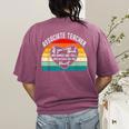 Associate Teacher If You Think My Hands Are Full Women's Comfort Colors T-Shirt Back Print Berry