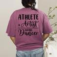 Athlete Plus Artist Equals Dancer Ballerina Teacher Student For Men Women Kids Women's Comfort Colors T-Shirt Back Print Berry Athlete Plus Artist Equals Dancer Ballerina Teacher Student For Men Women Kids Women's Comfort Colors T-Shirt Back Print Berry